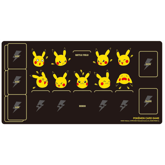 Pokemon Center Original Pokemon Card Game Rubber Playmat Pikachu And Thunder