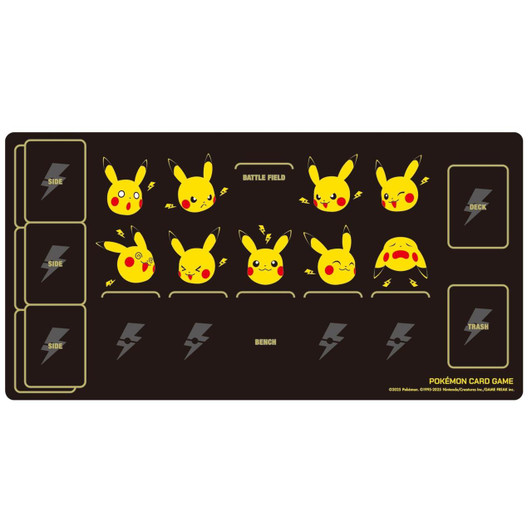 Pokemon Center Original Pokemon Card Game TCG Rubber Playmat Pikachu And Thunder