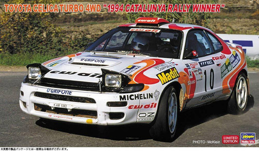  Hasegawa 1/24 Toyota Celica Turbo 4WD 1994 Catalunya Rally Winner Plastic Model 