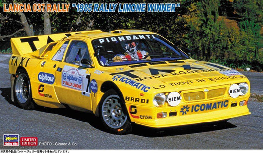  Hasegawa 1/24 Lancia 037 Rally 1985 Rally Limone Winner Plastic Model 