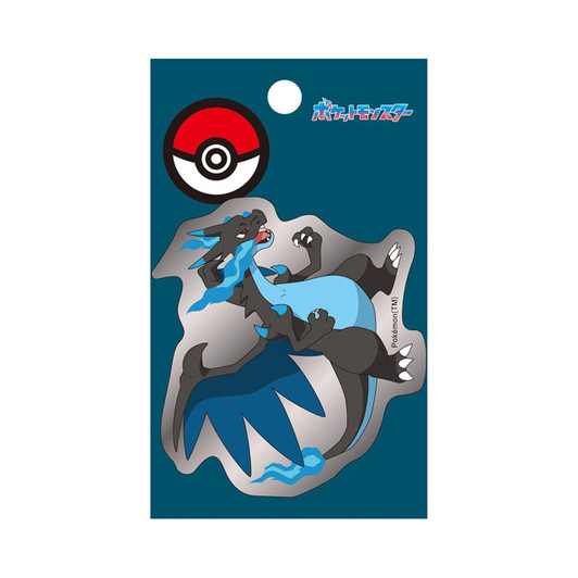  Pokemon Center Original Silver Sticker Mega Charizard X 