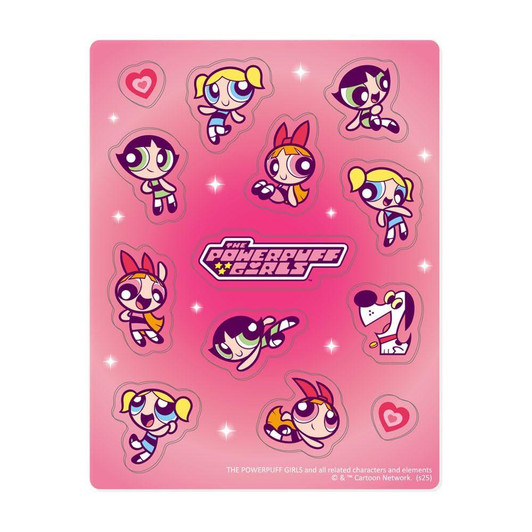  T's Factory Powerpuff Girls Acrylic Flake Stickers Pink 