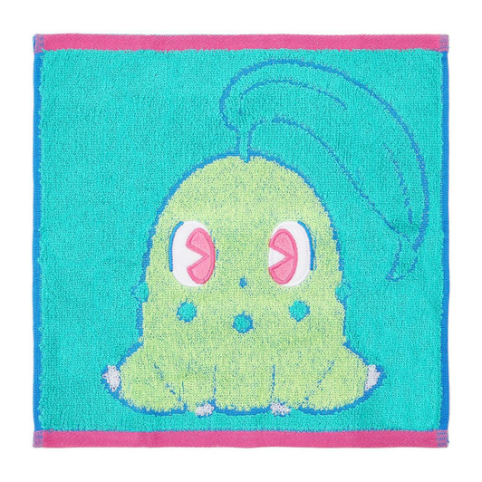  Pokemon Center Original Hand Towel Psycho Soda Chikorita 