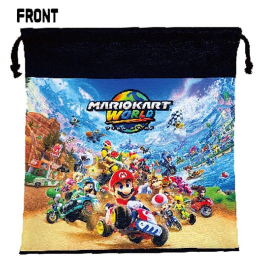  Sun Art Drawstring Pouch Medium Mario Kart World 
