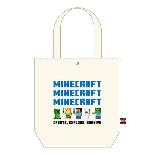 Kcompany Minecraft Tote Bag Cream
