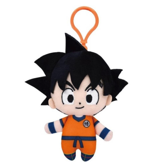  Bandai Chibi Plush Mascot Of Son Goku With Attached Plastic Hook 