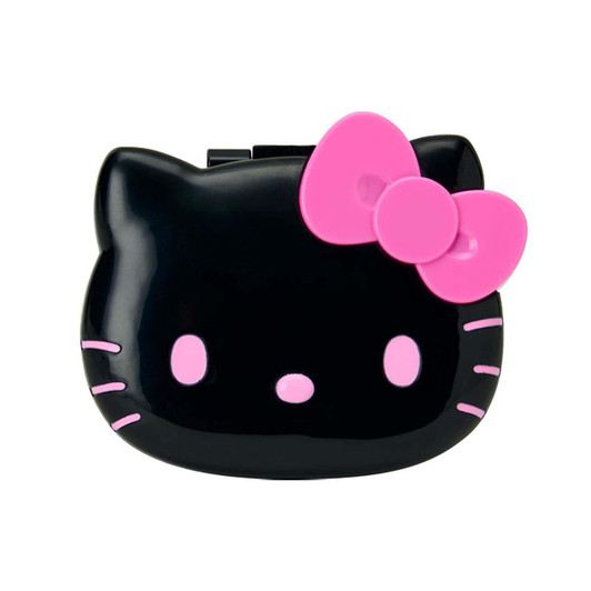  Sanrio Compact Hair Brush With Mirror I Love Hello Kitty Black 