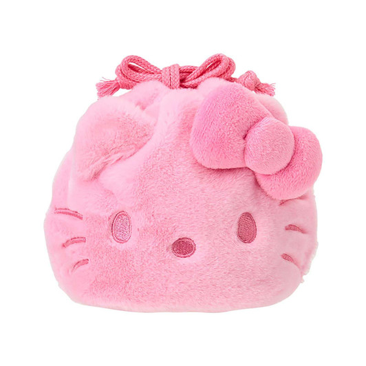 Sanrio Other Face Shaped Drawstring Bag I Love Hello Kitty Pink 418391