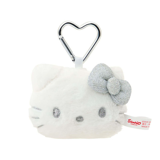 Sanrio Other Face Shaped Mascot Holder I Love Hello Kitty Silver 222151