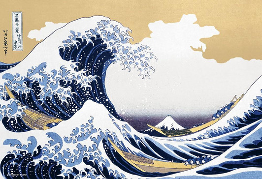 Jigsaw Puzzle Mount Fuji Amid the Waves — Thirty-six Views of Mount Fuji: The Great Wave off Kanagawa (1000 Pieces)