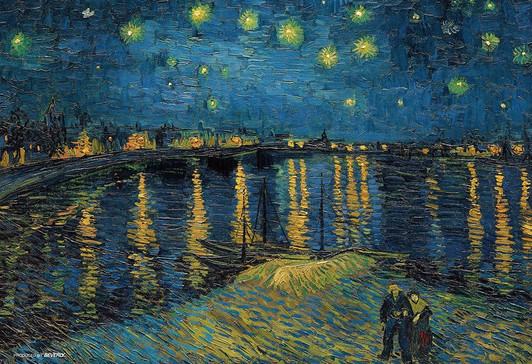 Jigsaw Puzzle Starry Night Over the Rhône (300 Pieces)