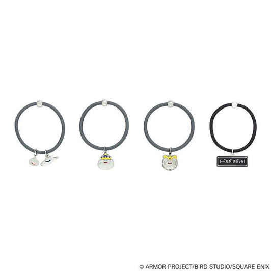 Square Enix Dragon Quest Smile: Slime Cosmetics And Beauty - Metal Slime And Friends Hair Ties (Set Of 4)