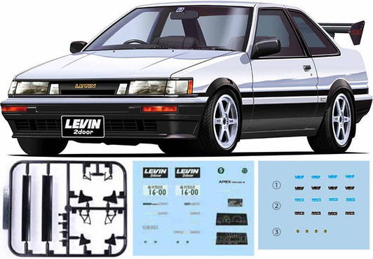 Fujimi 1/24 Toyota Corolla Levin 2-Door 1600GT APEX (GT with W Wing) Plastic Model