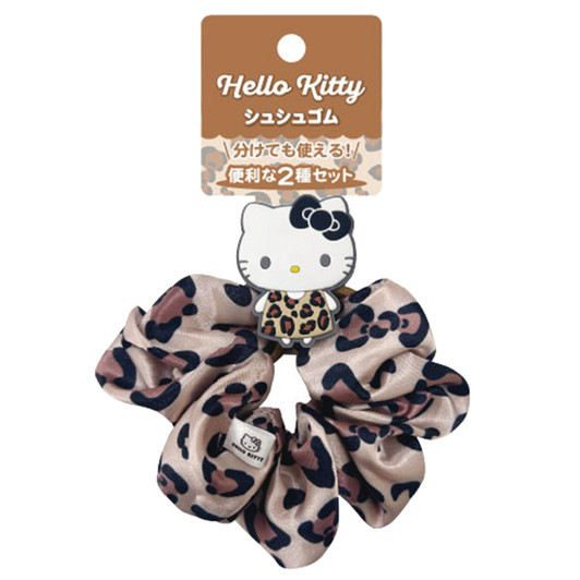 iplanning Sanrio Hello Kitty Scrunchie Hair Tie Set A Leopard