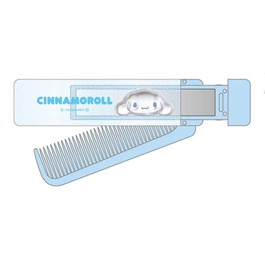 Kcompany Sanrio Characters Cinnamoroll Folding Comb With Mirror