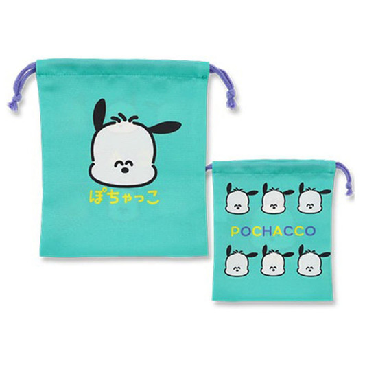 Oekaki San And Sanrio Character Pochacco Mint Without Drawstring Gusset
