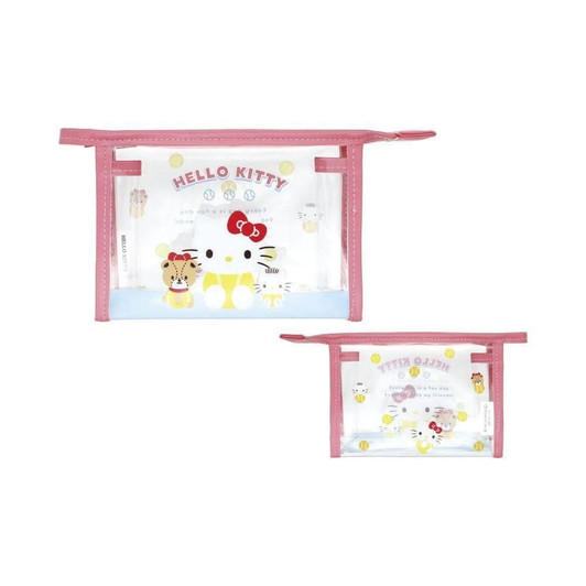  T's Factory Sanrio Border Color Pouch Tennis Hello Kitty 