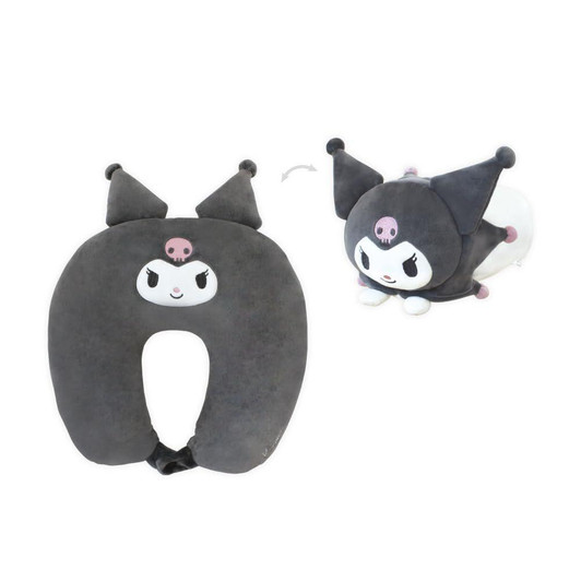  T's Factory Sanrio On The Go Two Way Neck Pillow Kuromi 