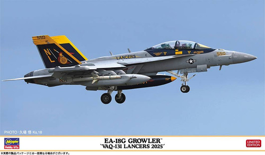 Hasegawa 1/72 EA-18G Growler VAQ-131 Lancers 2025 Plastic Model