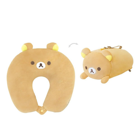 T's Factory Rilakkuma On The Go Two Way Neck Pillow Rilakkuma