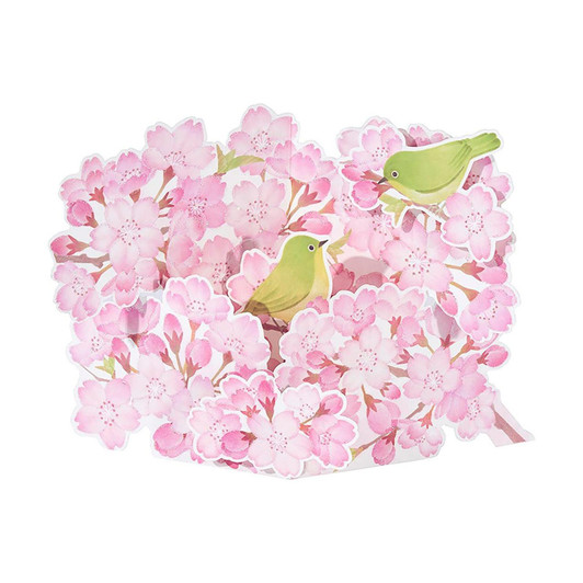  Sanrio Other Spring Cherry Blossoms And Japanese White Eye Message Card 654949 