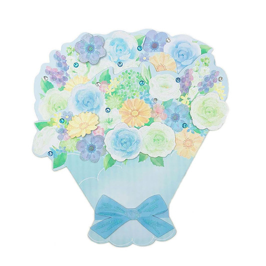  Sanrio Other Blue Bouquet Group Message Card 657522 