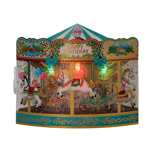  Sanrio Other Birthday Celebration Light And Melody Merry Go Round Message Card 652601 