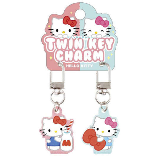 T's Factory Sanrio Twin Key Charm Hello Kitty