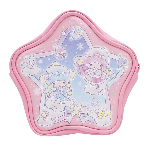  OST Super Rare Little Twin Stars Star Shaped Pouch Snow Light Fantasy Pink 