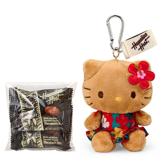  Sanrio Hello Kitty Hawaiian Host Macadamia Nut Chocolate And Mascot Holder 279099 