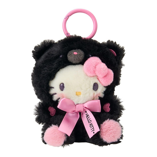 Sanrio Hello Kitty Mascot Holder Makkuro Animals With Carabiner 386499