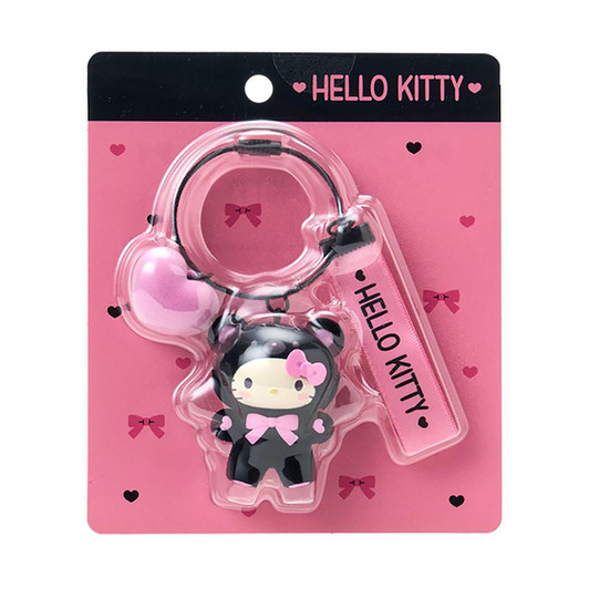  Sanrio Hello Kitty Keychain Makkuro Animals Flocked Finish 387185 