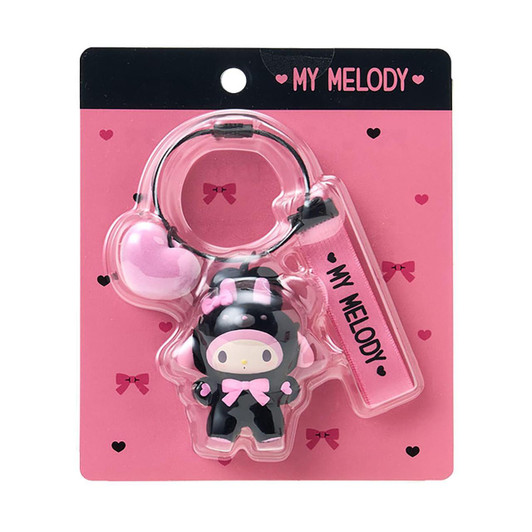  Sanrio My Melody Keychain (Makkuro Animals) Flocked 387550 