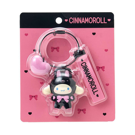  Sanrio Cinnamoroll Keychain Makkuro Animals Flocked Finish 387657 