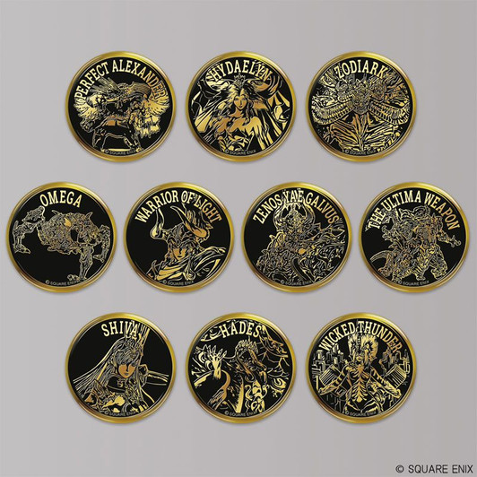 Square Enix Gold Badge Collection (Box of 6) (Final Fantasy XIV)