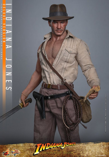Hot Toys Movie Masterpiece - Indiana Jones 1/6 Scale Fully Poseable Figure Deluxe Version (IJATTOD)