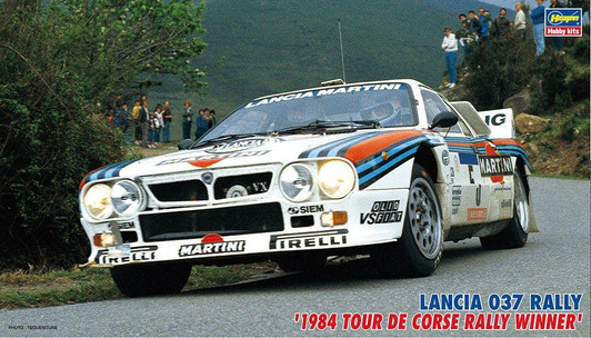  Hasegawa OUTLET SALE!! - 1/24 Lancia 037 Rally '1984 Tour de Corse Rally Winner' Plastic Model 
