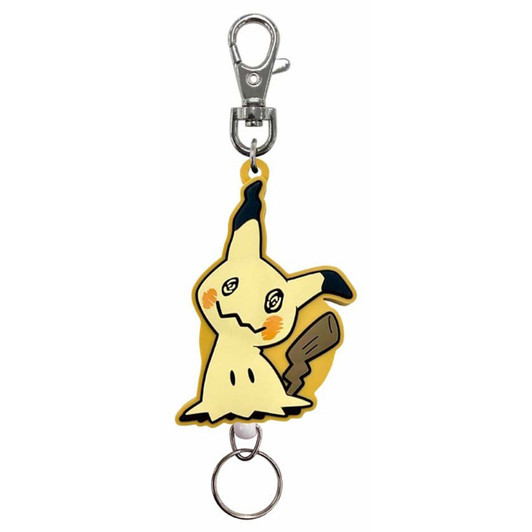 SK Japan Pokemon Rubber Reel Key Holder Mimikyu