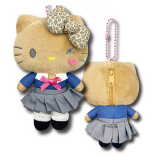  Hatakeyama Shoji Mascot Pouch Gal / Hello Kitty Brown 