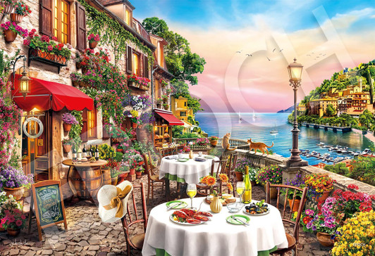 Jigsaw Puzzle Seaside Trattoria (1053 Pieces)