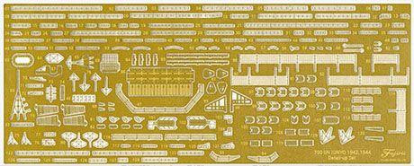  Fujimi 1/700 GUP129 Imperial Japanese Navy Aircraft Carrier Junyo Showa 17 / Showa 19 Genuine Photo Etched Parts 