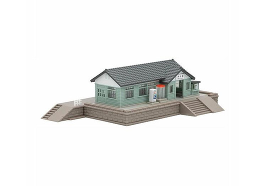  Tomix 4260 Wooden Station Building Set (Light Green) (N scale) 