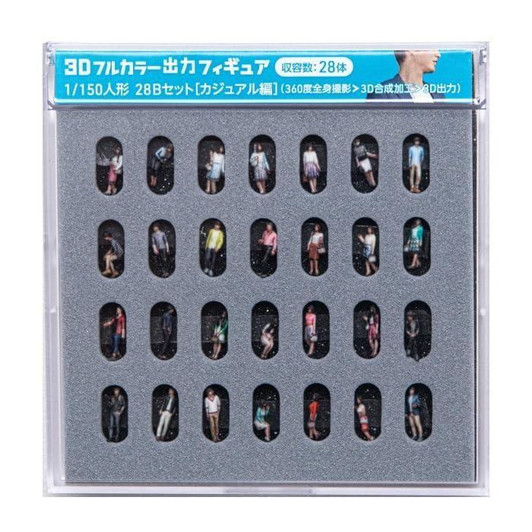  TTC 55-0020 3D Full-Color Printed Figures Set 28B [Casual Edition] (28 pcs) (N scale) 