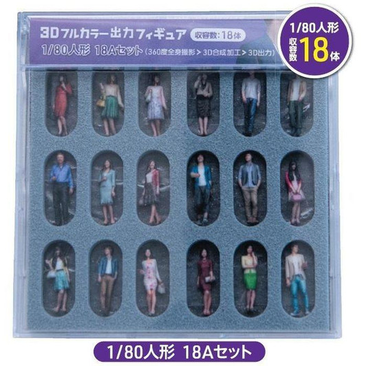  TTC 55-0070 3D Full-Color Printed Figures Set 28A [Business Edition] (28 pcs) (HO scale) 