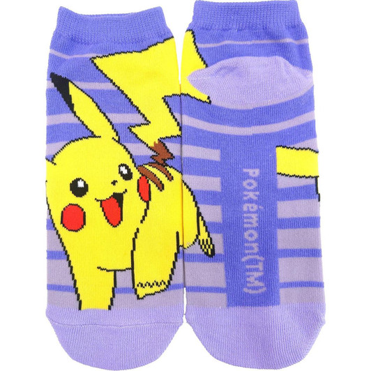  Pokemon Center Original Character Socks Pikachu Striped Large (26–29 Cm) 