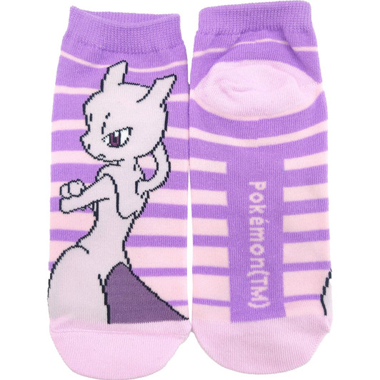 Pokemon Center Original Character Socks Mewtwo Border Large (26-29 Cm)