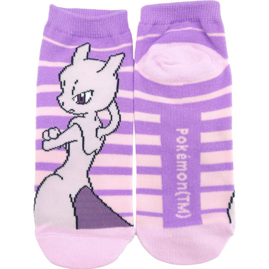  Pokemon Center Original Character Socks Mewtwo Border Large (26-29 Cm) 