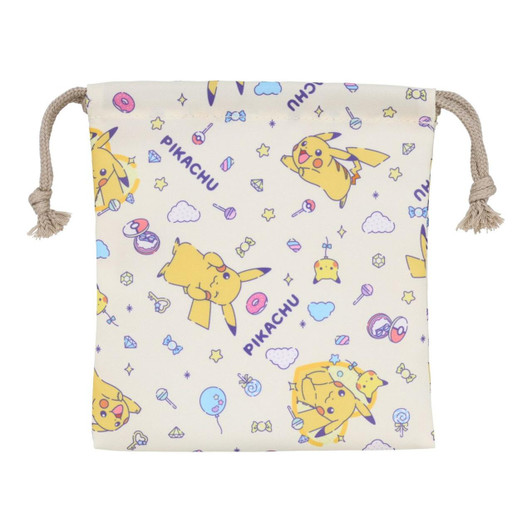  Pokemon Center Original Travel Drawstring Pouch S Allover Pattern PK00435 
