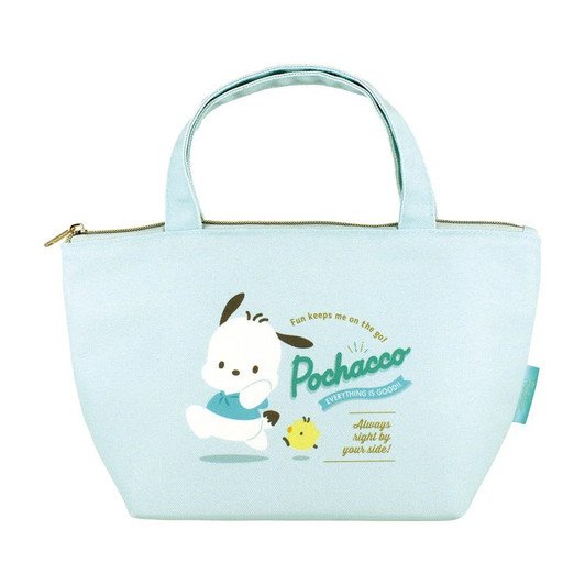 T's Factory Sanrio Insulated Canvas Lunch Bag Badge Logo / Pochacco