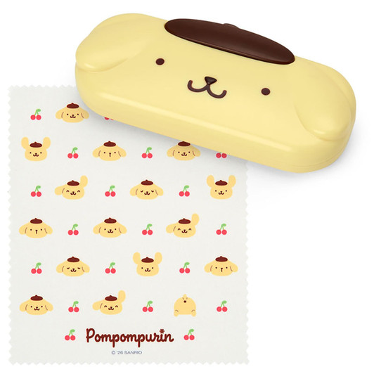 Sanrio PomPom Purin Face Shaped Glasses Case 588237